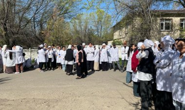 Токмок медициналык колледжинде шашылыш эвакуация боюнча окуу машыгуусу өткөрүлдү